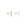 LLOYD Simple Right Angle Gold Earrings LPTG2059T