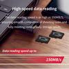 Kingston 128GB Micro SD TF Card Memory Cards 64GB 256GB 512GB microSDXC Card Up To 150MB/s A1 Class 10 UHS-I U1 V10 A2 For Phone Drones Camera GoPro