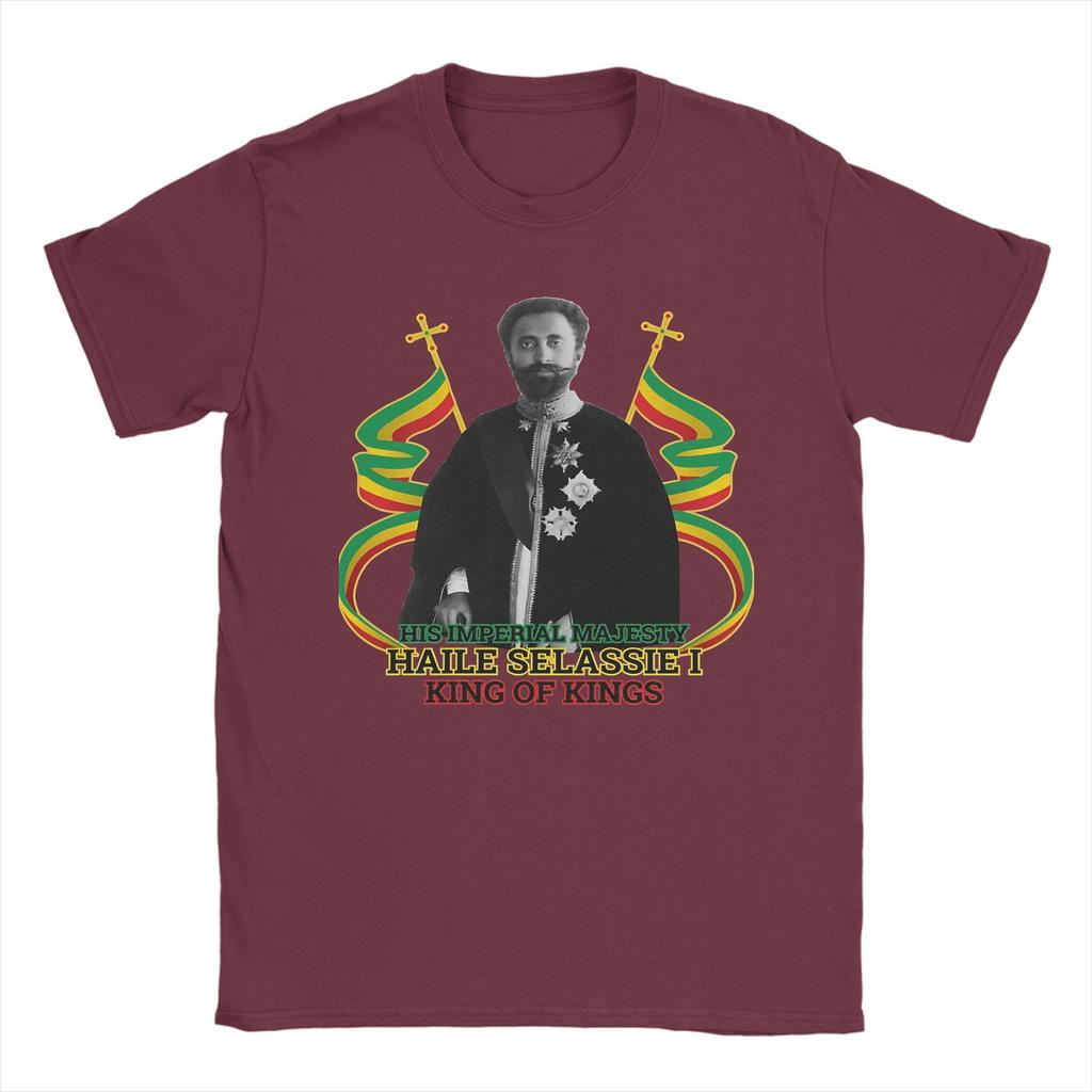 Ihm Haile Selassie I Limitierte Auflage T-Shirt Sommer Hip Hop T-Shirts Unisex Atmungsaktiv Übergröße Kleidung Kurzarm Oberteile