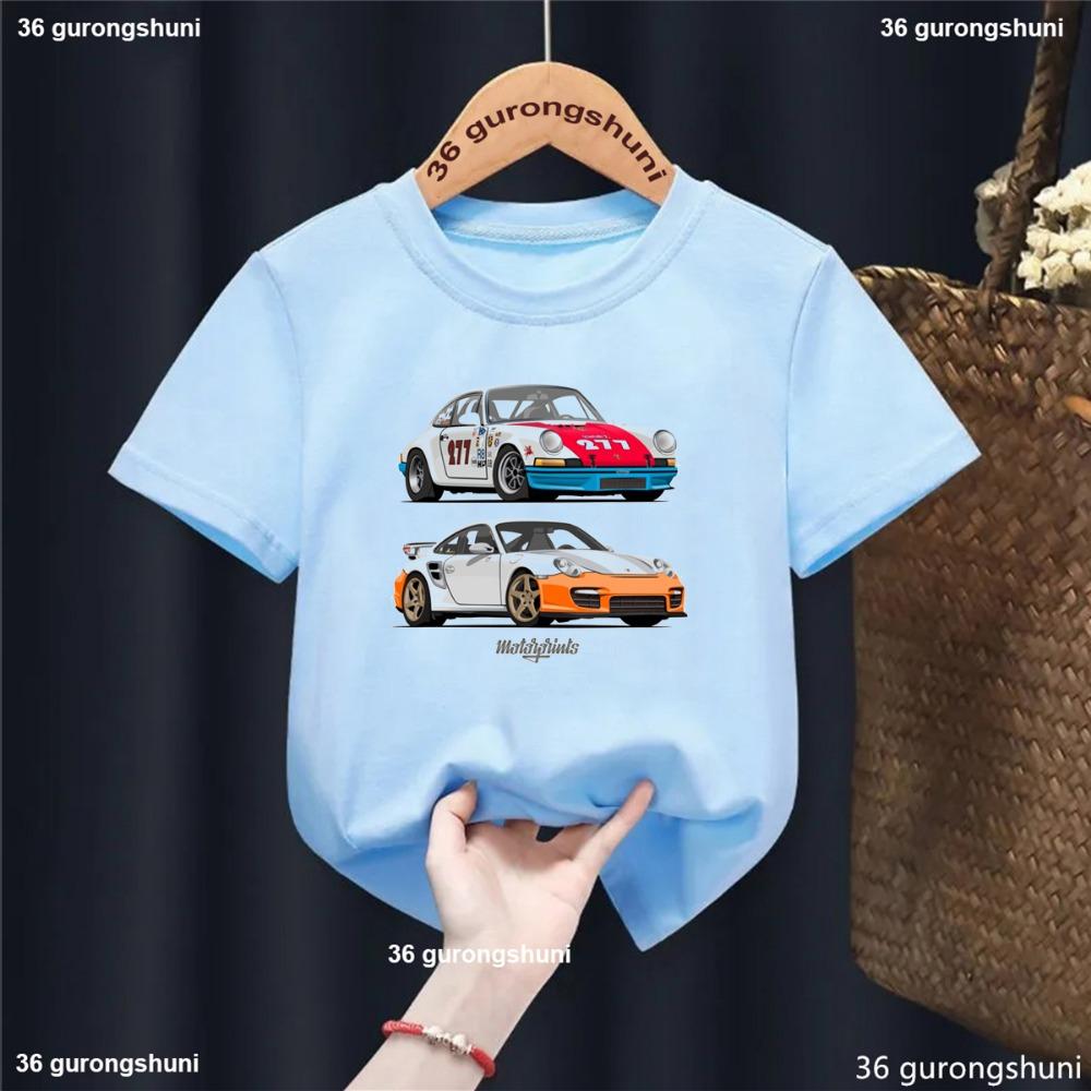 New Arrival Boys T Shirt Funny Car Cartoon Print Kids Clothes Summer Casual Hip Hop Boys T-Shirt High Quality Short Sleeve Tops