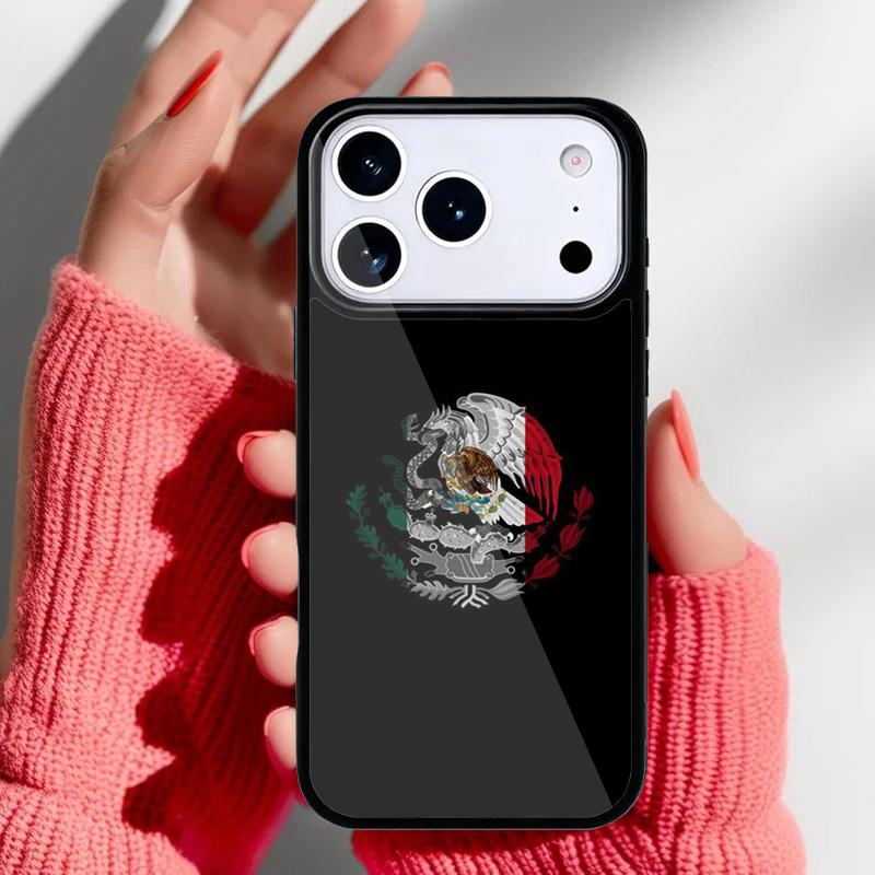 Mexico Flag Phone Case for iPhone 17 Air 16e 15 14 13 Pro Max Back Cover for 12 11 Pro Coque