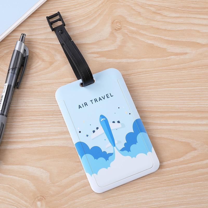 Travel Accessories Creative Baggage Boarding Tags Luggage Tag Animal Cartoon Silica Gel Suitcase Id Addres Holder Portable Label