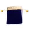 5-10pcs/lot Velvet Drawstring Jewelry Bags Gold Color Trim Bracelet Necklace Storage Pouch DIY Christmas Party Gifts Packing Bag