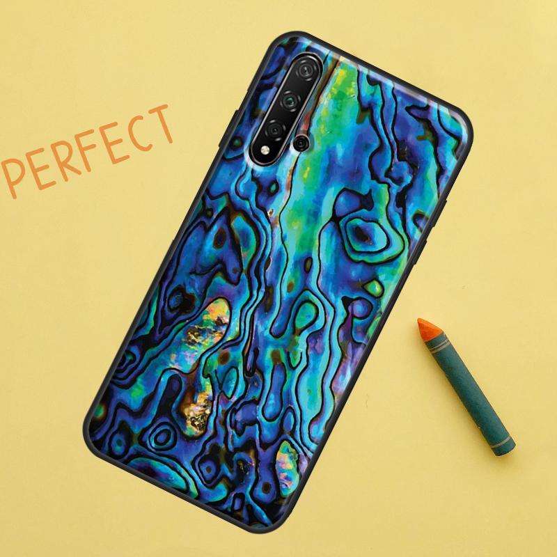Abalone Shell For Huawei Nova Y91 Y70 Y72 Y73 Y60 Y90 Y61 8i 7i 11i 12i 12s 9 10 SE P20 P30 P40 Lite Case