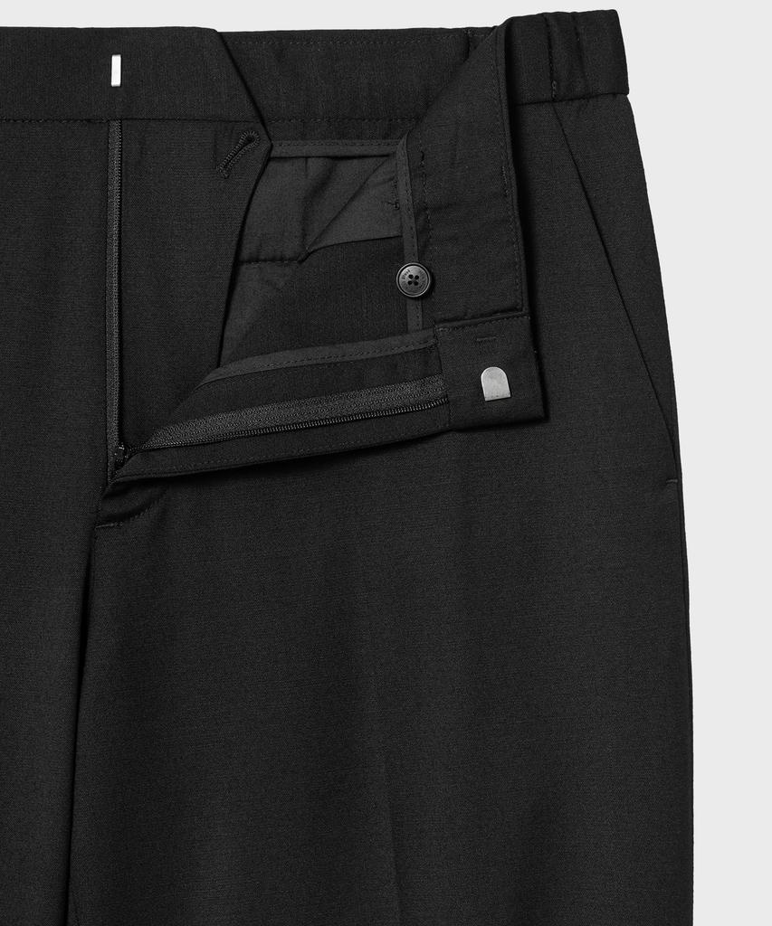 NONBLANK Merino Wool Semi-Wide Fit Slacks_Black