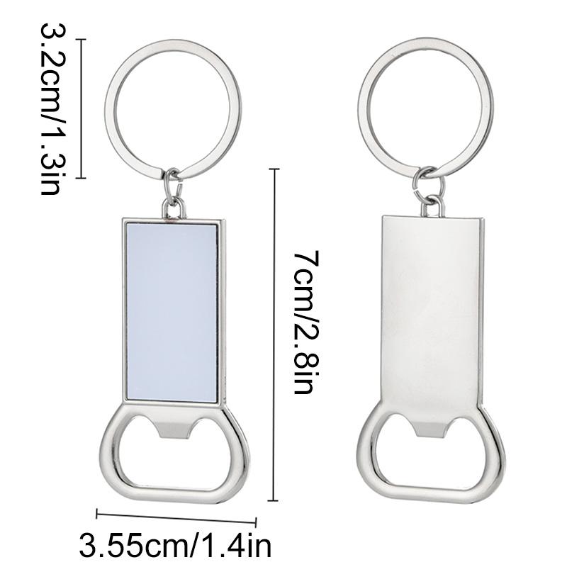 

1 шт. Заготовки для сублимационных фоторамок Сердце/Круг/Квадрат Металлические Посеребренные Открывашки для бутылок Брелоки Брелоки