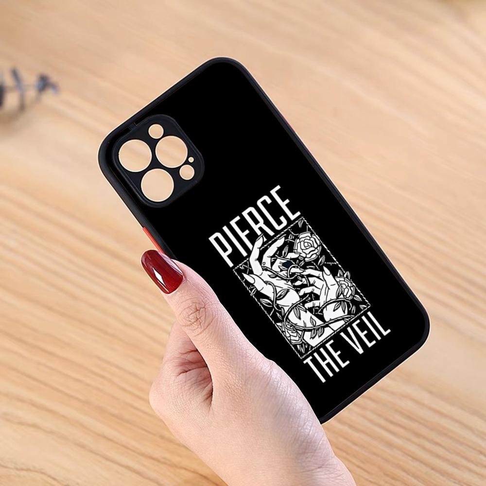 P-pierce The Veil Band Phone Case Black Matte For IPhone 16ProMax 15 13 12 11 14 Pro Max Mini Plus SE2020 XS Max XR Cover