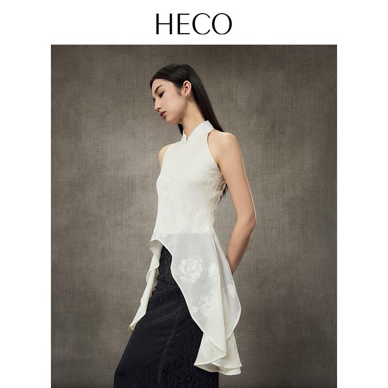 Heco Новый асимметричный топ-жилет в китайском стиле M