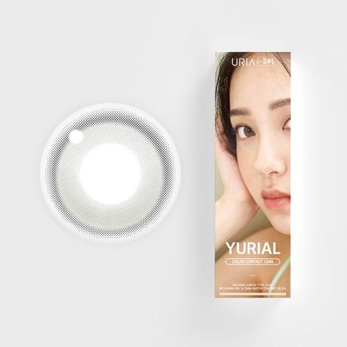YURIAL Earl Grey Colored Contact Lenses [10 lenses per box] Available with or without prescription, 1-day contact lenses (Earl Grey/0.00)