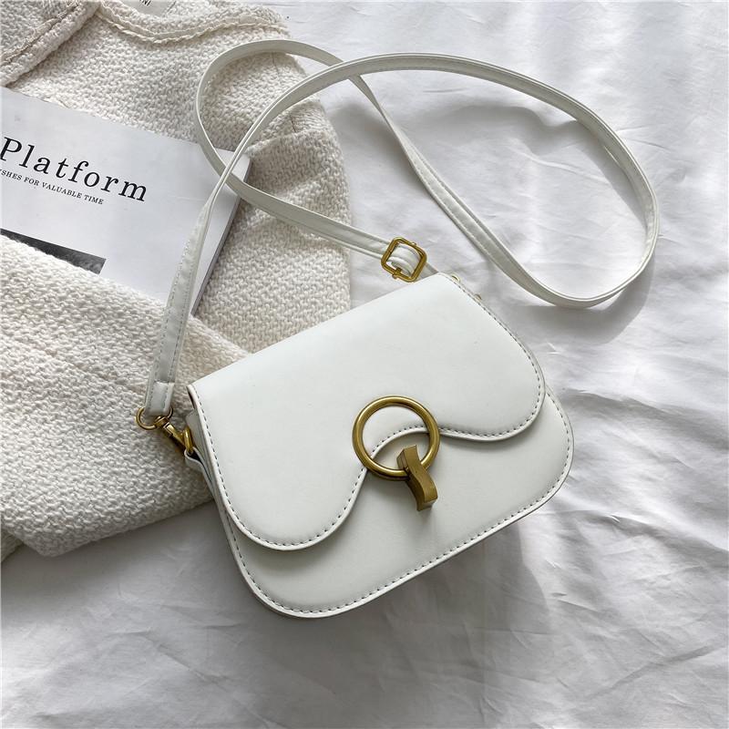 Retro saddle bag women's 2 winter new fashion simple shoulder messenger bag casual commuter women bag