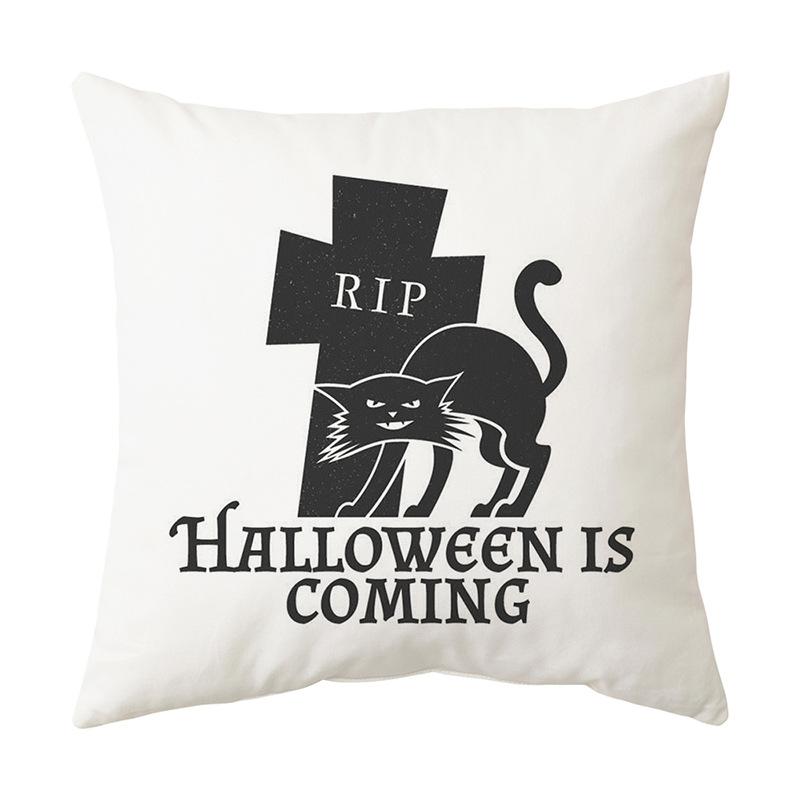 Halloween Series Pumpkin Cushion Pillow Cover Printed Pillow Cover Cushion Cover Holiday Gift