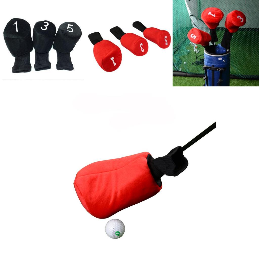 Set med klubbskydd för golfklubbor med bomullsmaterial för träklubbor för golfare