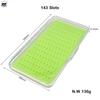 Premium Fly Fishing Box with Slit Silicone Insert Transparent Plastic Lure Storage Case Fishing Tackle Box for Nymphs Dry Flies