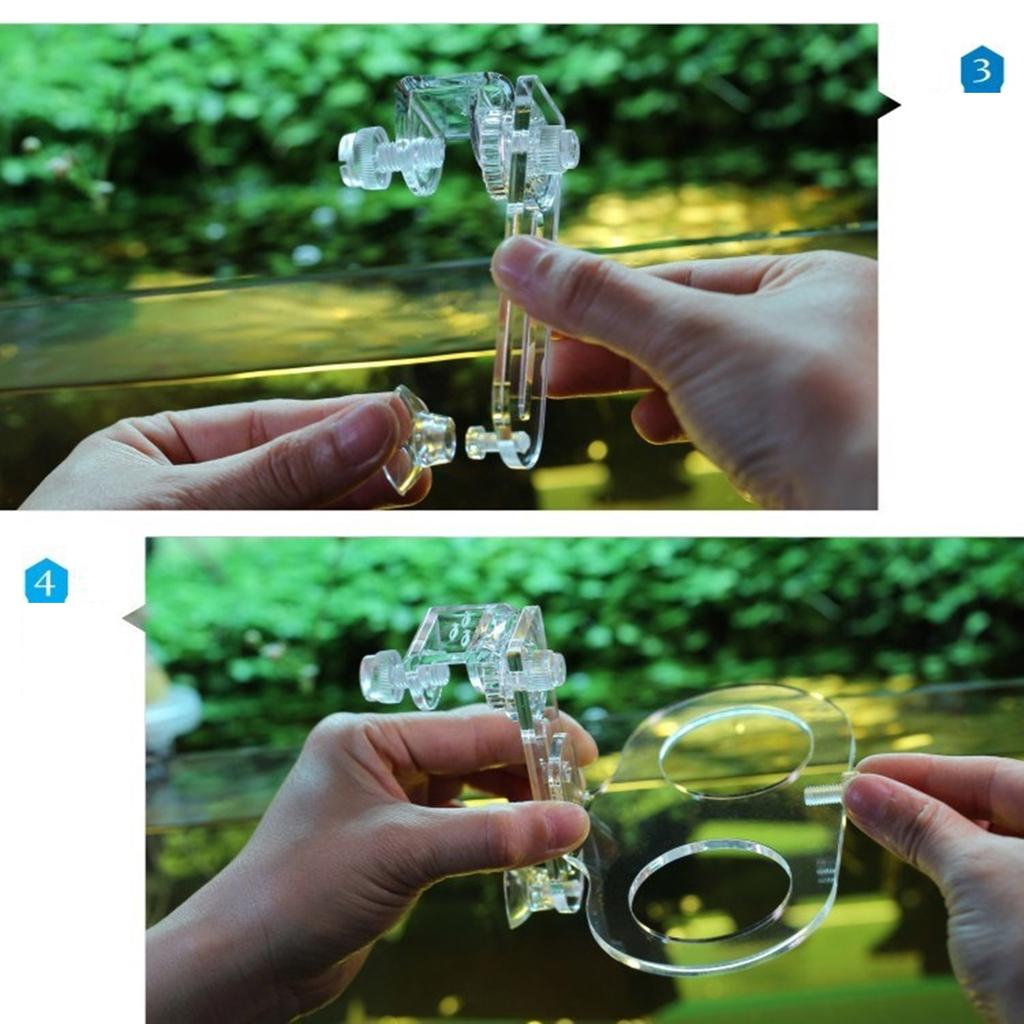 Support de plantes d'aquarium à suspendre pour culture de plantes aquaponiques avec fentes et trous pour aquariums