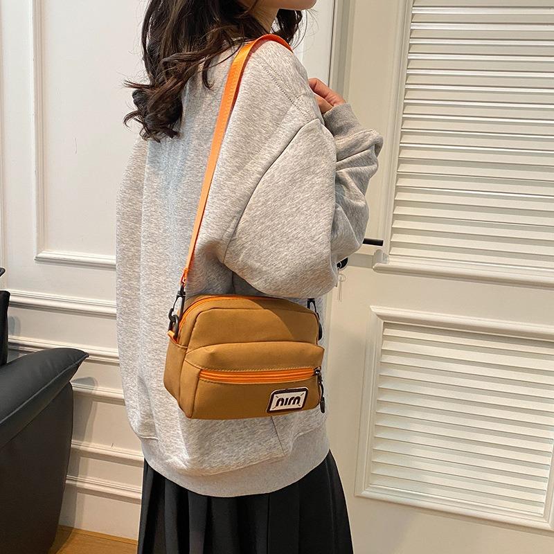 Women's Bag New Small Square Bag Fashionable Contrasting Color Messenger Bag Shoulder Bag