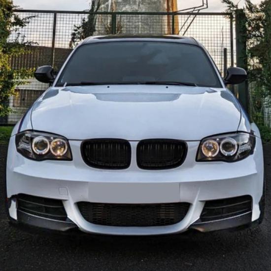 Front Bumper Lip Angle Diffuser Splitter Spoiler Fit For BMW 1 Series E82 E88  M-Tech  2008 2009 2010 2011 2012 2013