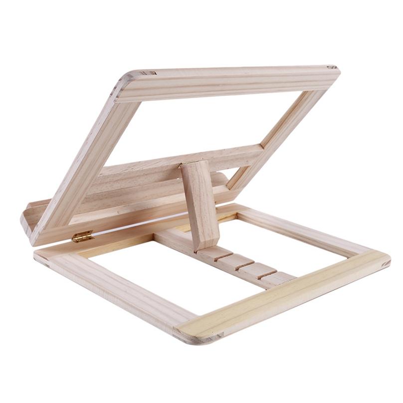 Fashion Household Wooden Notebook Stand Adjustable View Creative Desktops Laptop Stand for Bed
