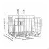 Front Bike Basket Reinforced Hook Design Black Normal