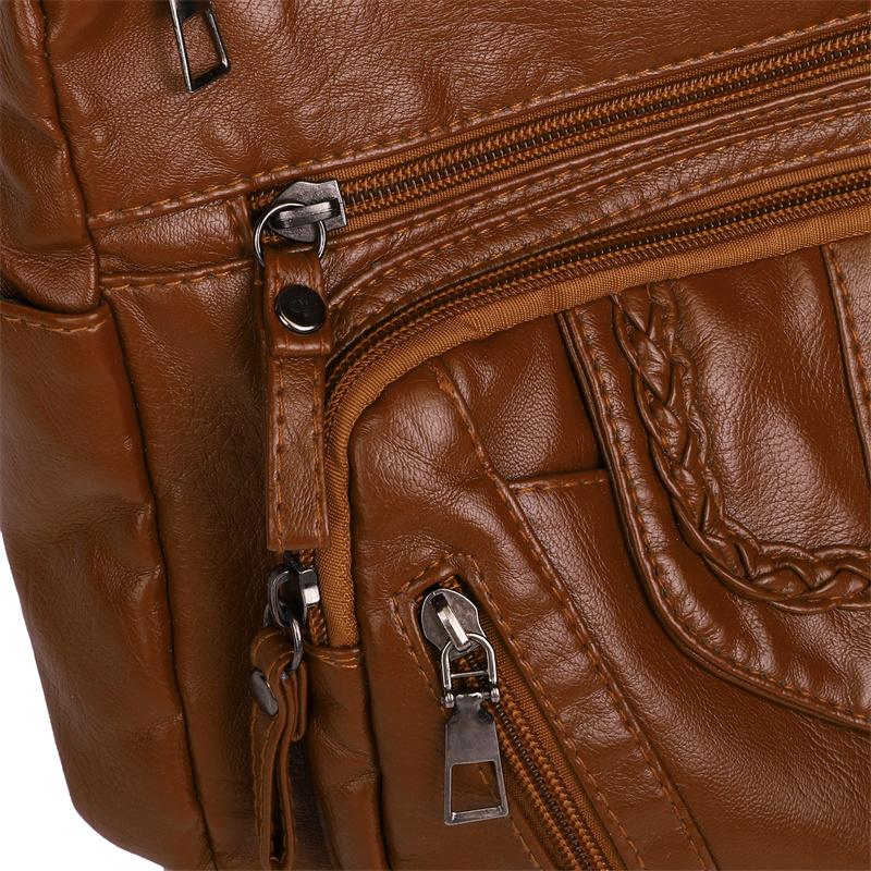 Women's Bag Shoulder Bag Retro Soft Leather Mother Bag Lightweight Crossbody Bag