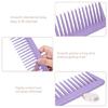 Eye Catching Wide Tooth Plastic Comb for Easy Hair Management Unisex Safe Plastic Comb Hairstyling Accessory