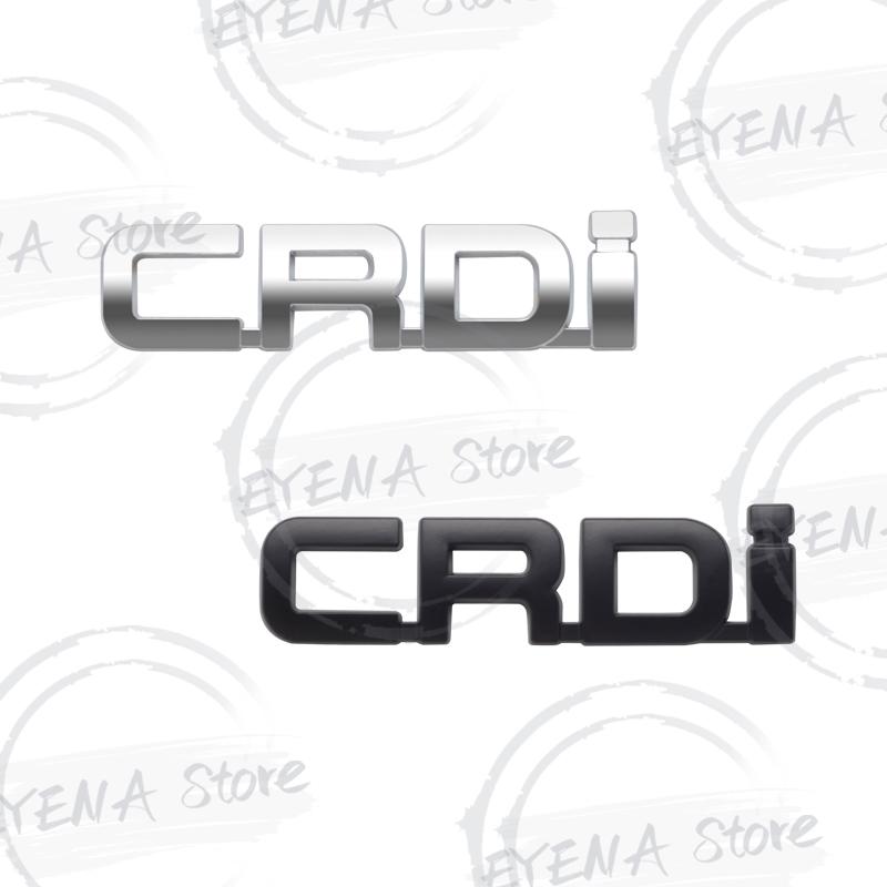 KMWL7 CRDi Logo Lettering Metal Badge Stickers Car Rear Trunk Body Emblem For Kia Sorento Carens Carnival Sportage Hyundai Tucson Kona