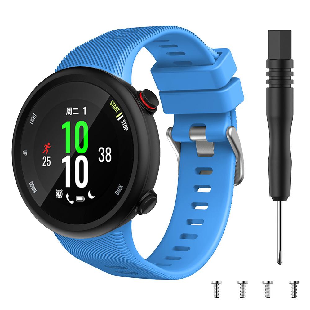 Soft Silicone Smart Watch Band For Garmin Forerunner 45 45S Sport Wrist Strap For Garmin Swim 2 Replacement Bracelet Accessories