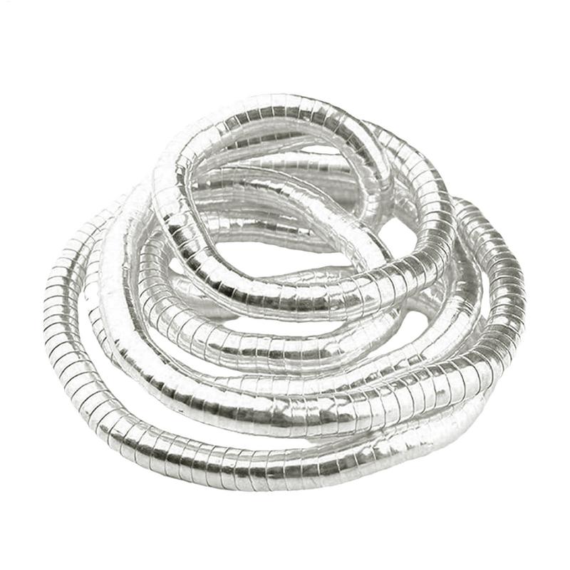 90cm Flexible Twisted Alloy Bendable Jewelry Snake Necklace Choker Punk Bracelet