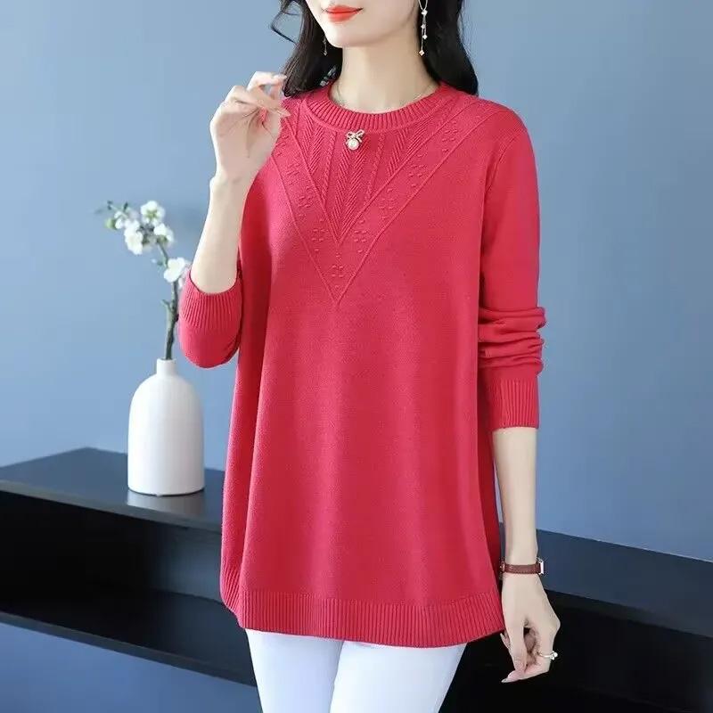 Pulover pentru Femei Toamnă Iarnă Pulover Îngroșat Cald Tricotat Elastic Mânecă Lungă Jumper Oversize Topuri