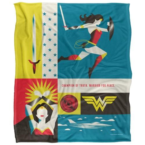 Wonder Woman Silky Icons Supersoft Blanket