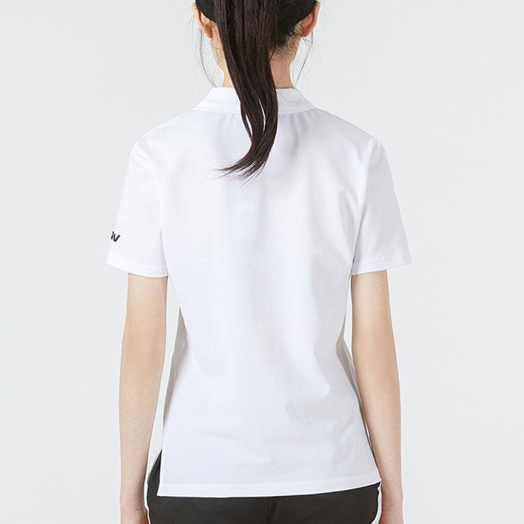 Under Armour Casual Sports Breathable Solid Short Sleeve Polo Shirt Women Tops White 21500543-100