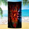 Stranger Things Upside Down Beach Towel,quick Drying Absorbent Beach Toweloutdoor Sports Swimming Beach Towelsoft And Comfortable
