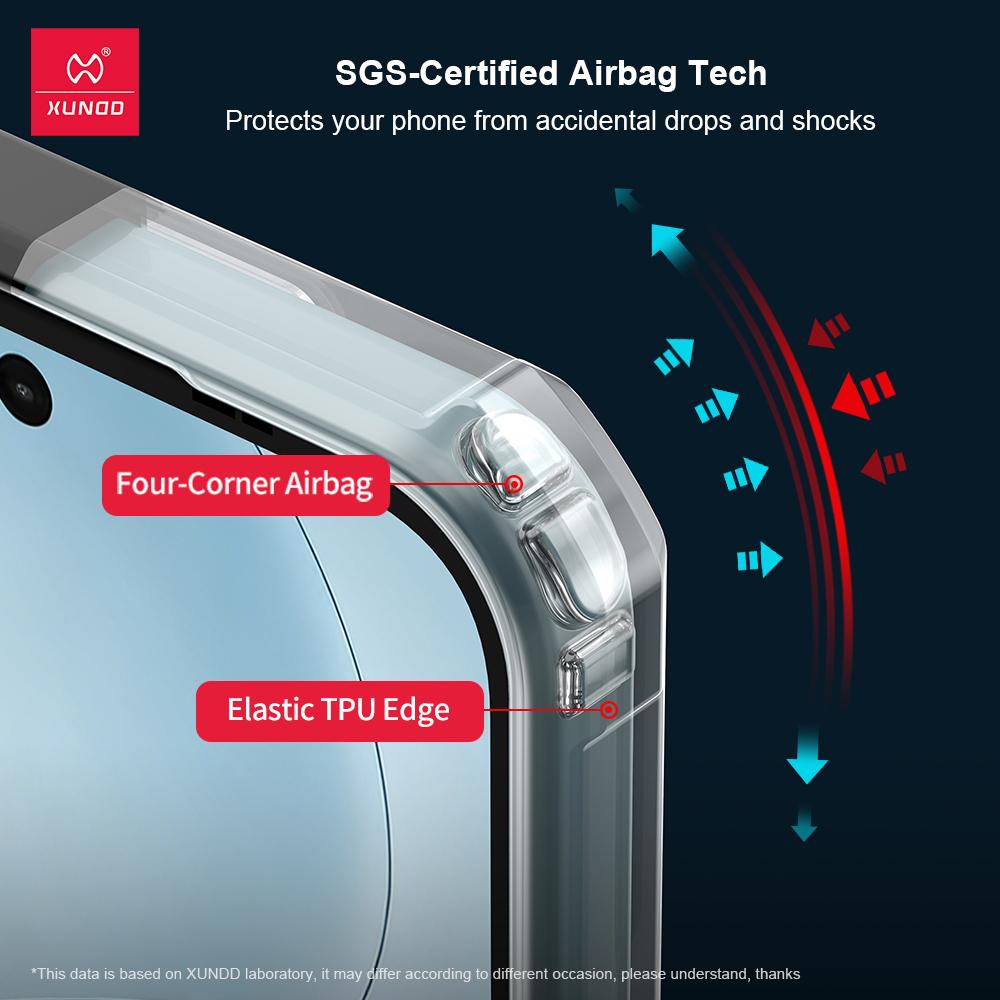 Xundd Pouzdro pro ZTE Nubia RedMagic 11 Air Red Magic 11 Air Ochrana fotoaparátu Airbag Protipádový kryt Akrylová a TPU zadní kryt telefonu