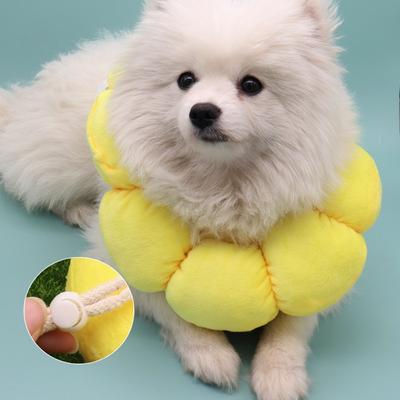 Neuer Katzenkastrations Postoperativer Anti-Leck-Katzenkopfschutz, Haustier-Schamkegel, Hundekopfschutz, Baumwoll-Halsring