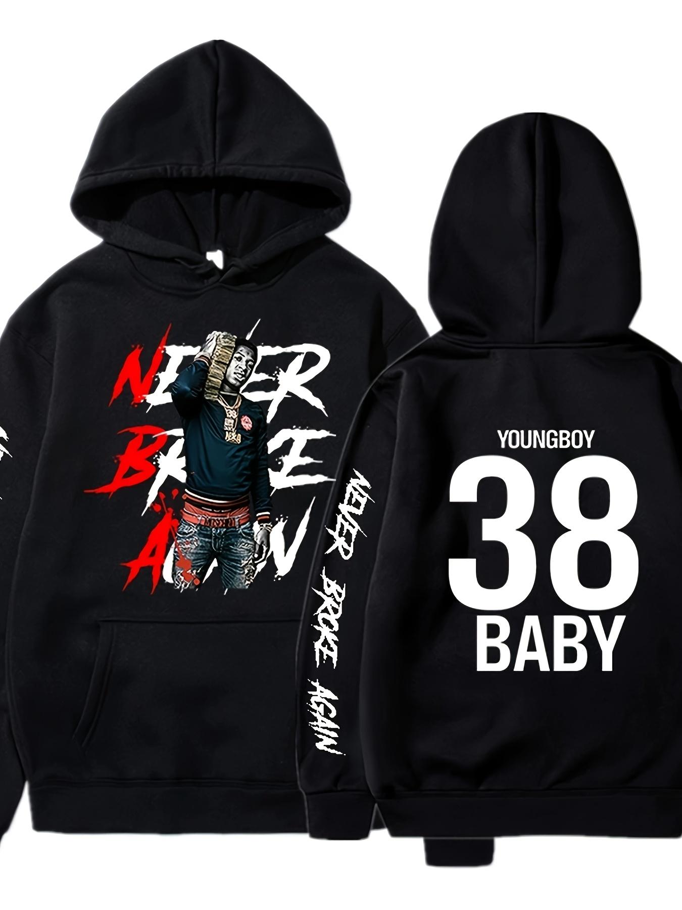 

Men s Graphic Hoodie YOUNGBOY NEVER BROKE AGAIN Machine Washable Knit Fabric for Autumn Winter Casual Streetwear 3XL
