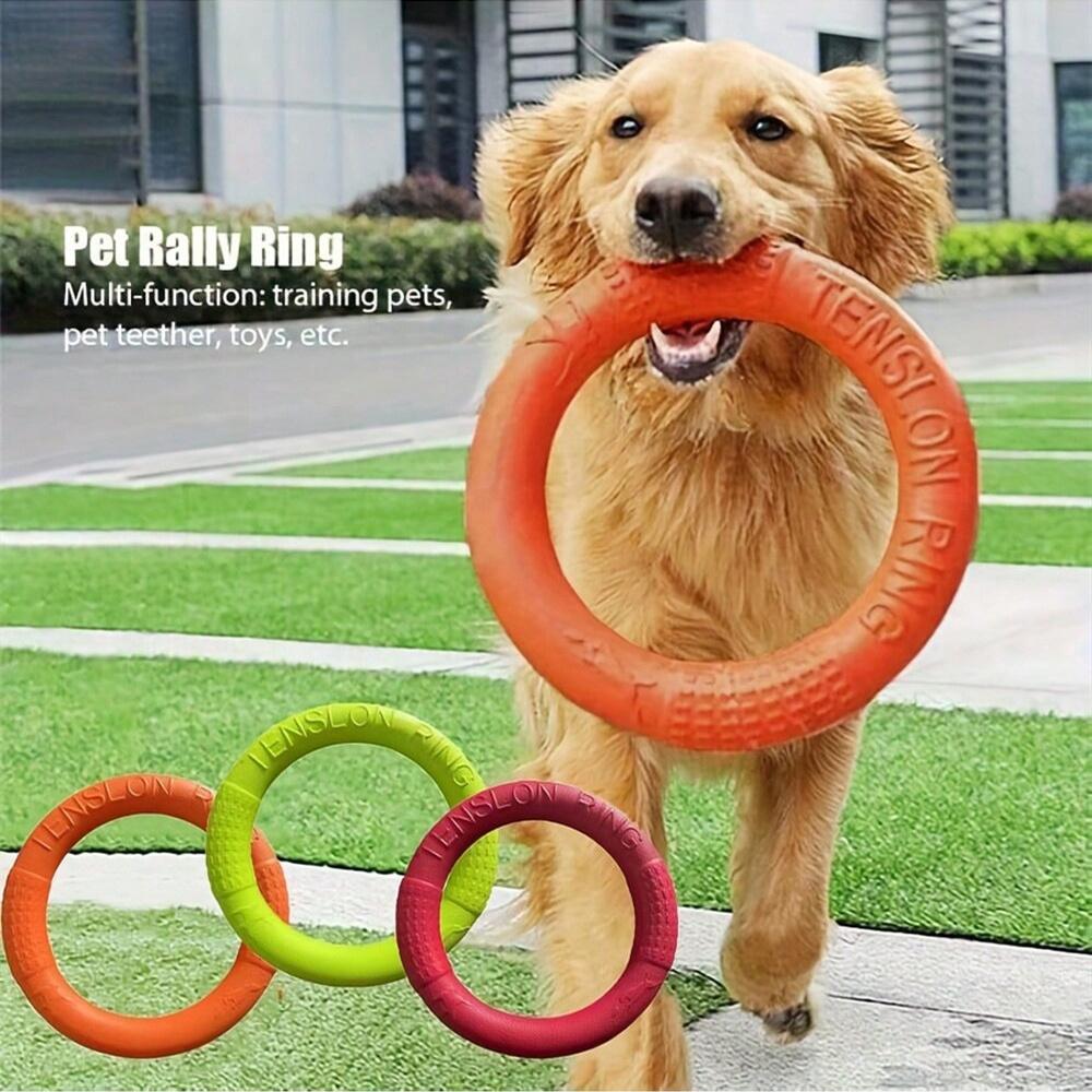 Sturdy Dog Ring Flying Disc Soft Chew-Resistant Fun Play Fetch and Catch Water Floating Toy EVA Material Outdoors Dog Playthings Pet Toy