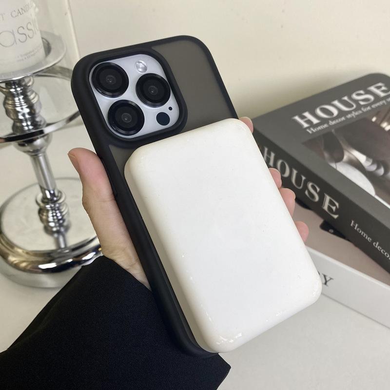 Applicable To Apple 16ProMax Strong Magnetic Phone Case IPhone 15 Frosted 14 Send Lens Film Protection Case