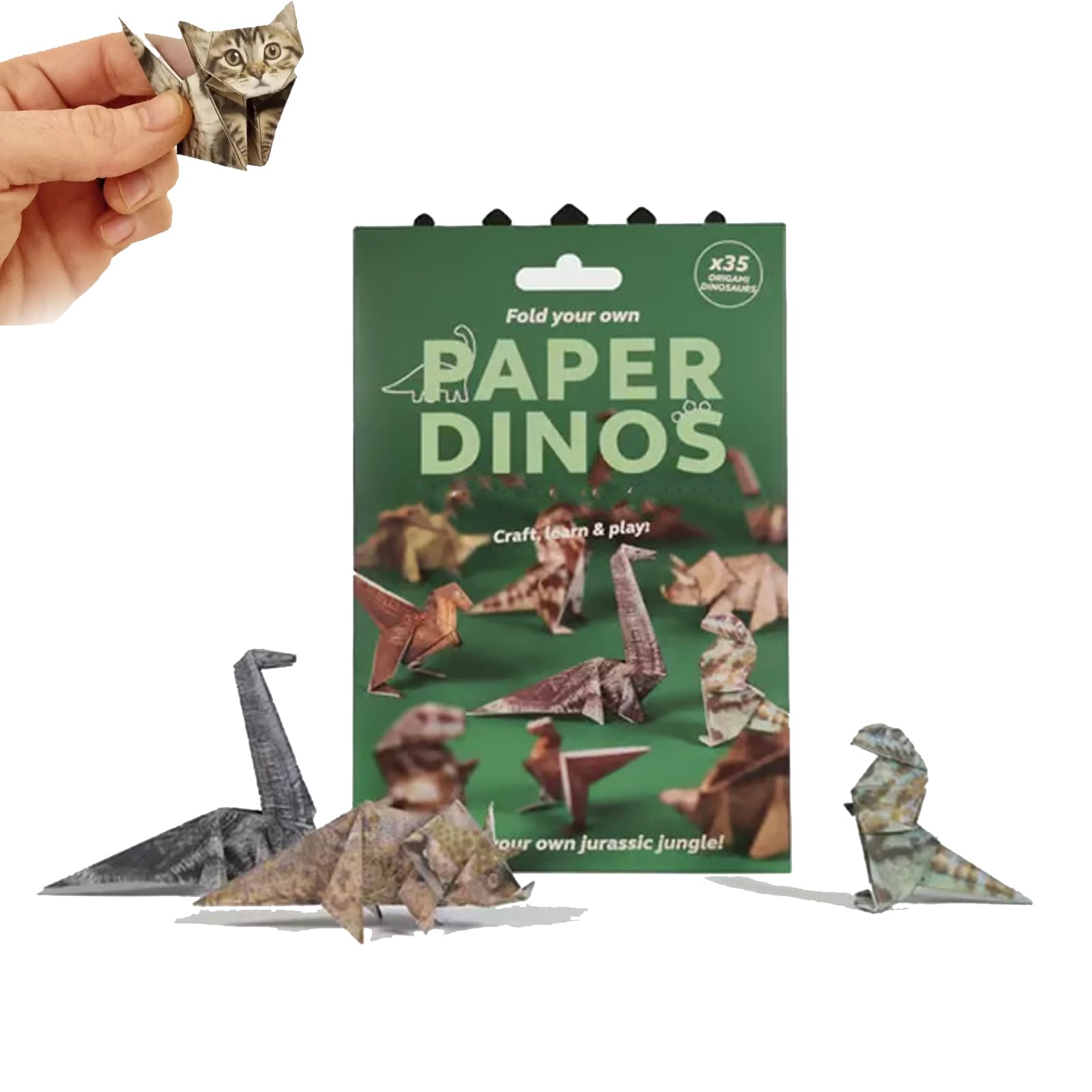 

50pcs DIY Paper Cats DIY Origami Paper to Fold Cute Cat Figures,Fun Craft Activity for Adults & Kids,Gift for Cat Lovers