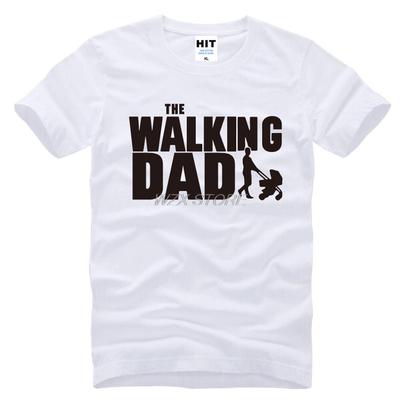 Newest Summer Men T-shirt Funny Walking Dad Printed Fashion T-shirt Short Sleeve Basic