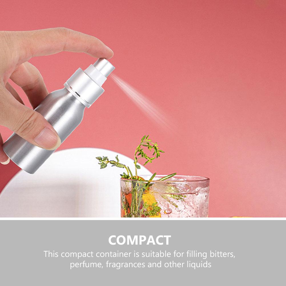 Botella de Spray para Whisky Atomizador de Perfume Dispensador de Amargos Atomizador de Aluminio Recargable
