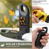 Hand Crank Solar Powered Flashlight Super Bright Compact Size Portable Emergency Rechargeable LED Flashlight Camping Gear