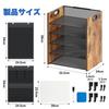 WHOOAH Document Desktop Storage with File Letter Desk Wooden and Metal Design with Net Holds A4 and Small Stylish for Work from and Includes Japanese