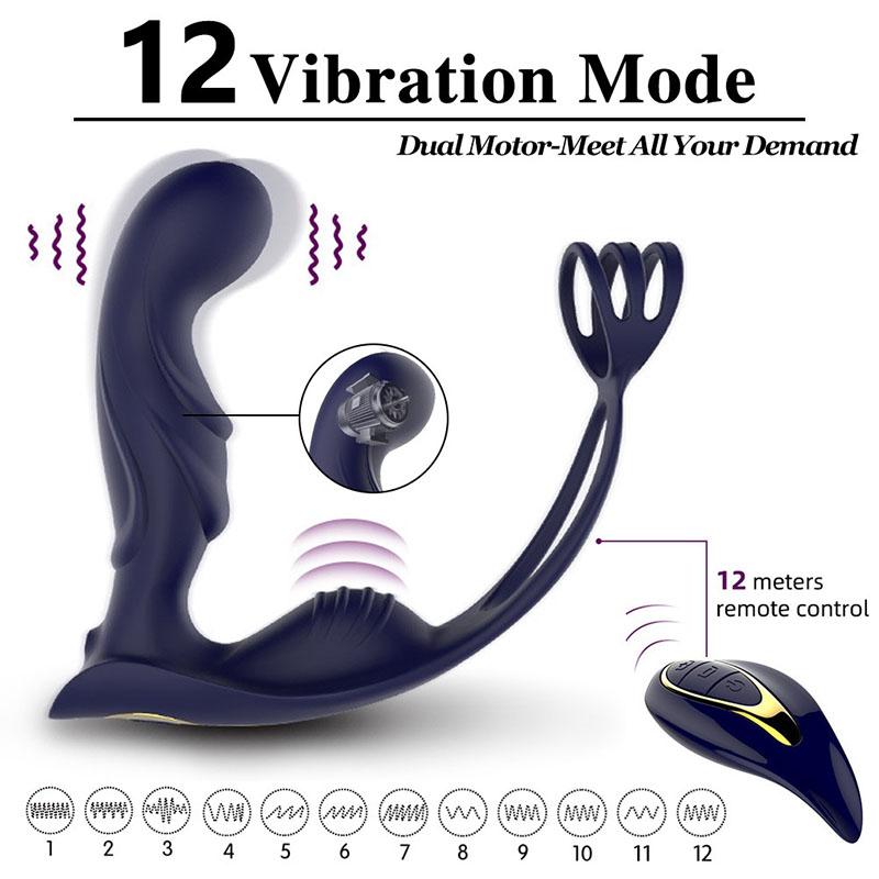 Men's Sex Toys Vibrator Butt Plug Vibration Toys Anal Vibrators Silicone Waterproof G Point Stimulate Prostate Massager