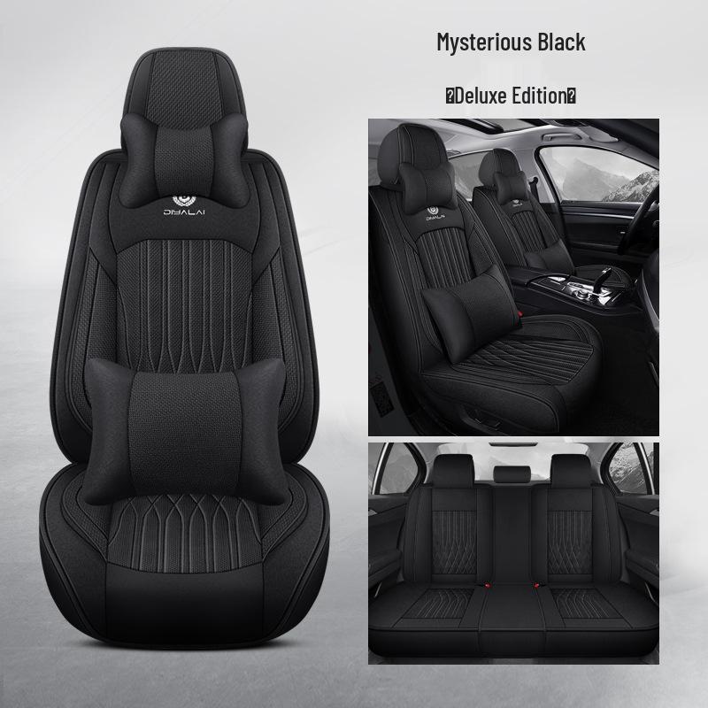 Universal Full Surround Car Seat Covers for All Seasons, Business Style, Five-Seater Coverage