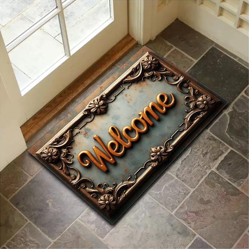 American Retro Carpets, Welcome Carpets, Home Decoration, Indoor And Outdoor Carpets, Bathroom Anti-Slip Carpets