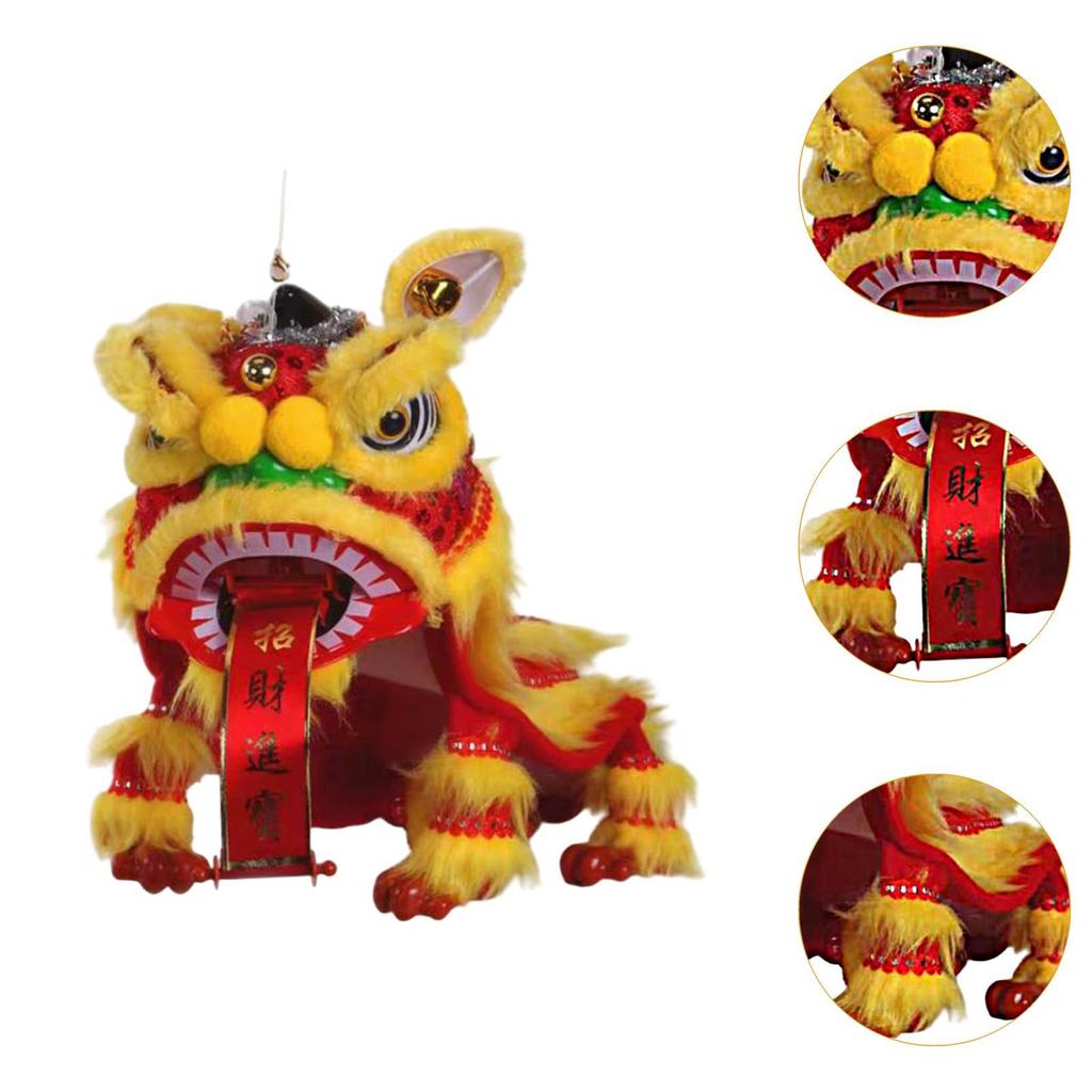 Chinese Marionette Lion Toy,Craft,2025,Portable,Creative,Hand String Dance Puppet