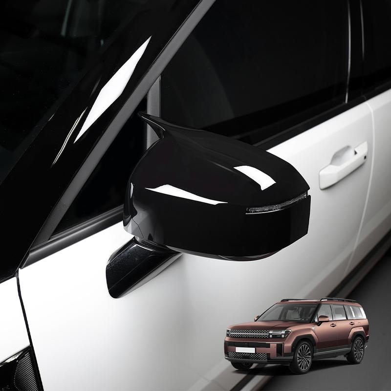 For Hyundai Santa FE MX5 2024-2026 Car Tuning Carbon Fiber Rearview Mirror Decoration Cover Trim Exterior Accessories