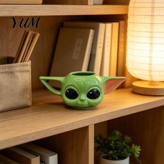 Cartoon Theme Kitchenware 3D Ceramic Water Cup, Cute Relief Coffee Mug, Creative Birthday Present for Kids Decorative Unique Desktop Decoration