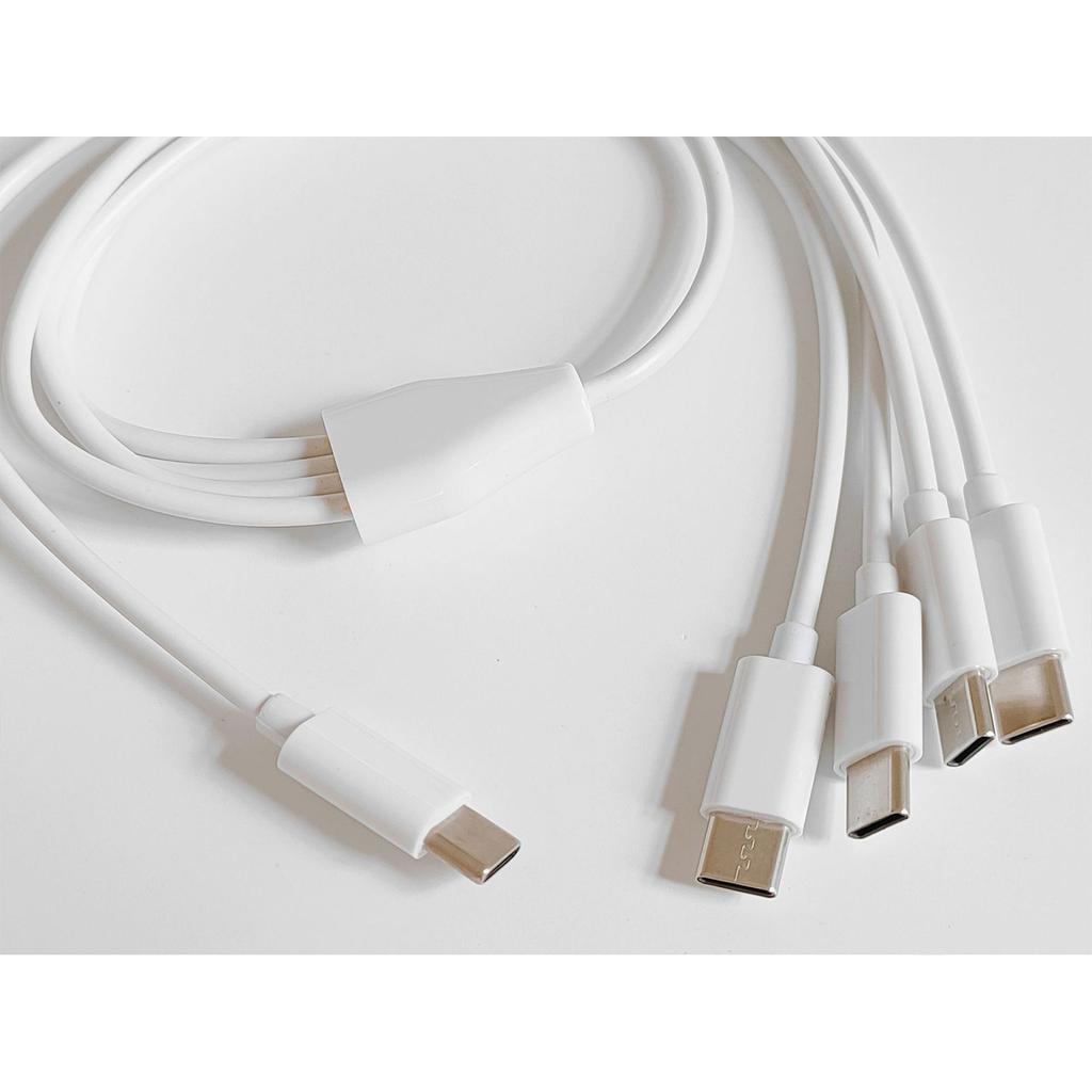 4 in 1 Type-C Splitter Cable USB-C Type-C Charging Line for 4 Type-C Devices Electronics Charger Adapter Cord
