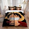 3pcs One Piece, Monkey D. Luffy Duvet Cover Set for Bedroom - Includes 1 Duvet Cover and 2 Pillowcases (Core Not Included) Yy251015207