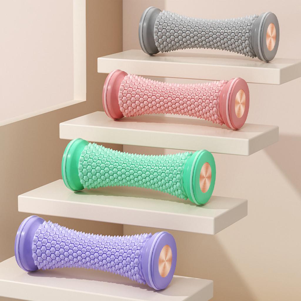 Foot Massage Ball Dual Density TPE Roller for Plantar Fasciitis Flat Feet Relief Foot Muscle Relaxation and Meridian Stimulation